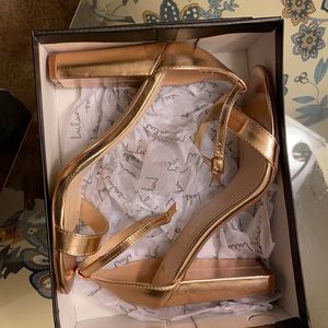 Rose Gold Lulu’s heels